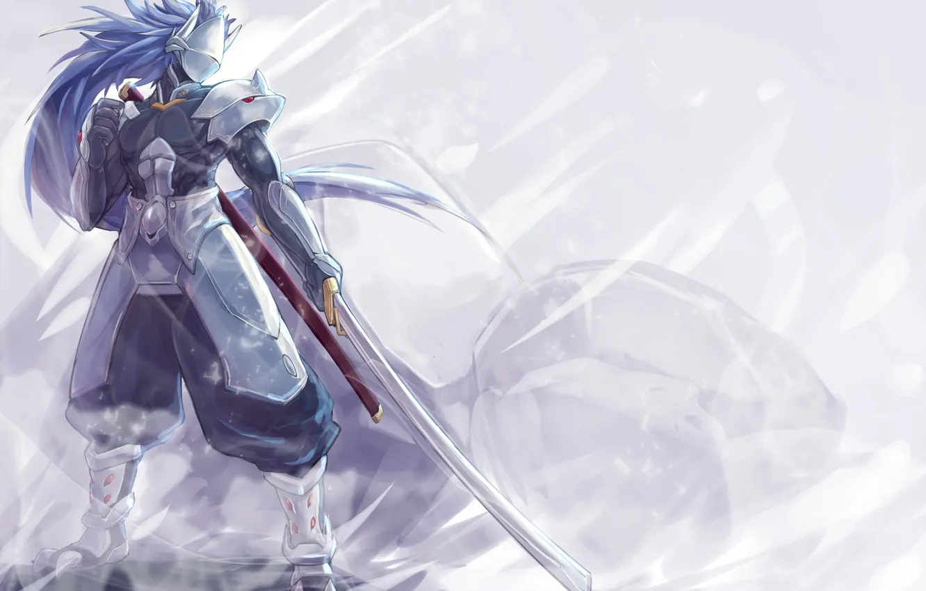 Wallpaper Sword Anime Warrior Art Blazblue Images For Desktop Section Syonen Download