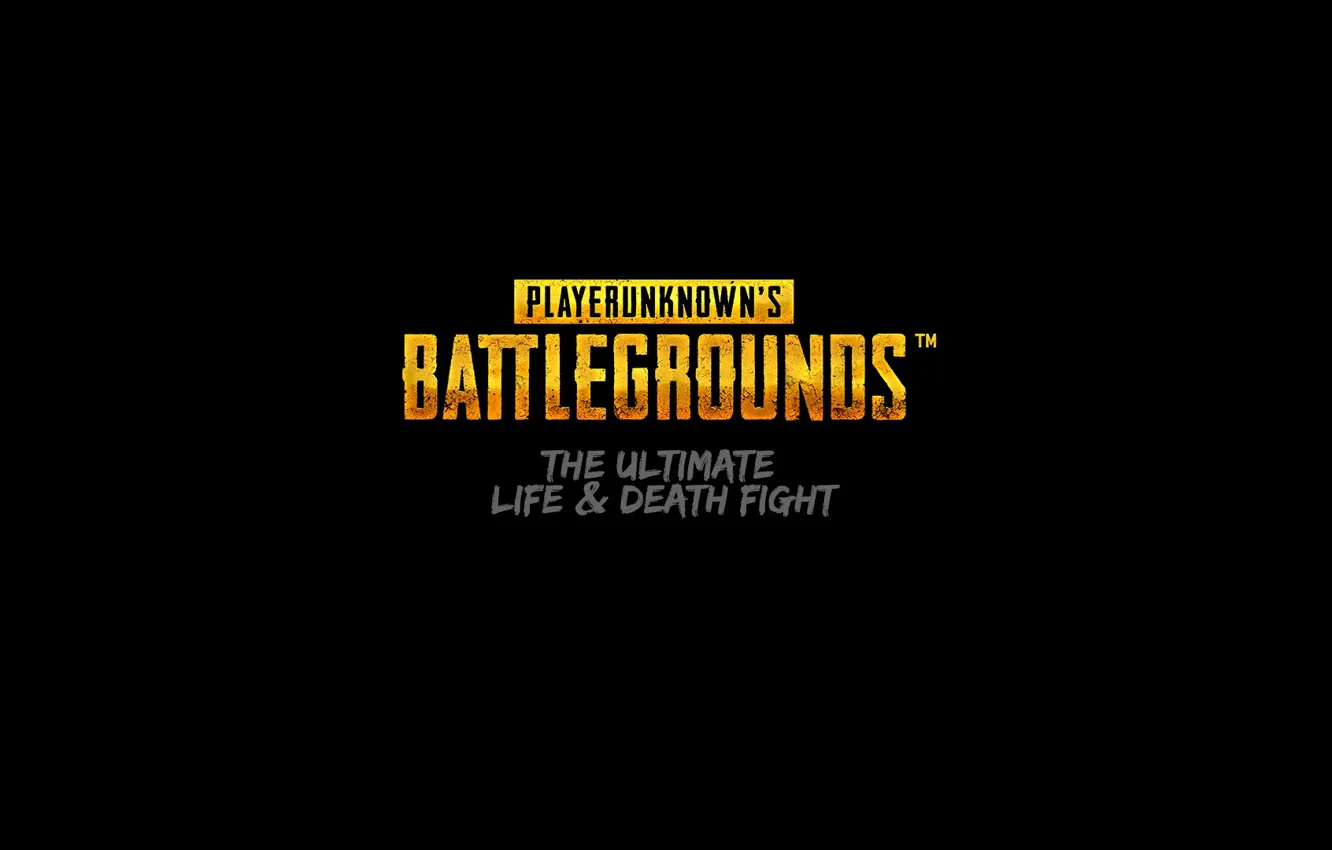 Photo wallpaper Battlegrounds, battleground, bluehole, logo. logotype, Battle royal, playerunknown