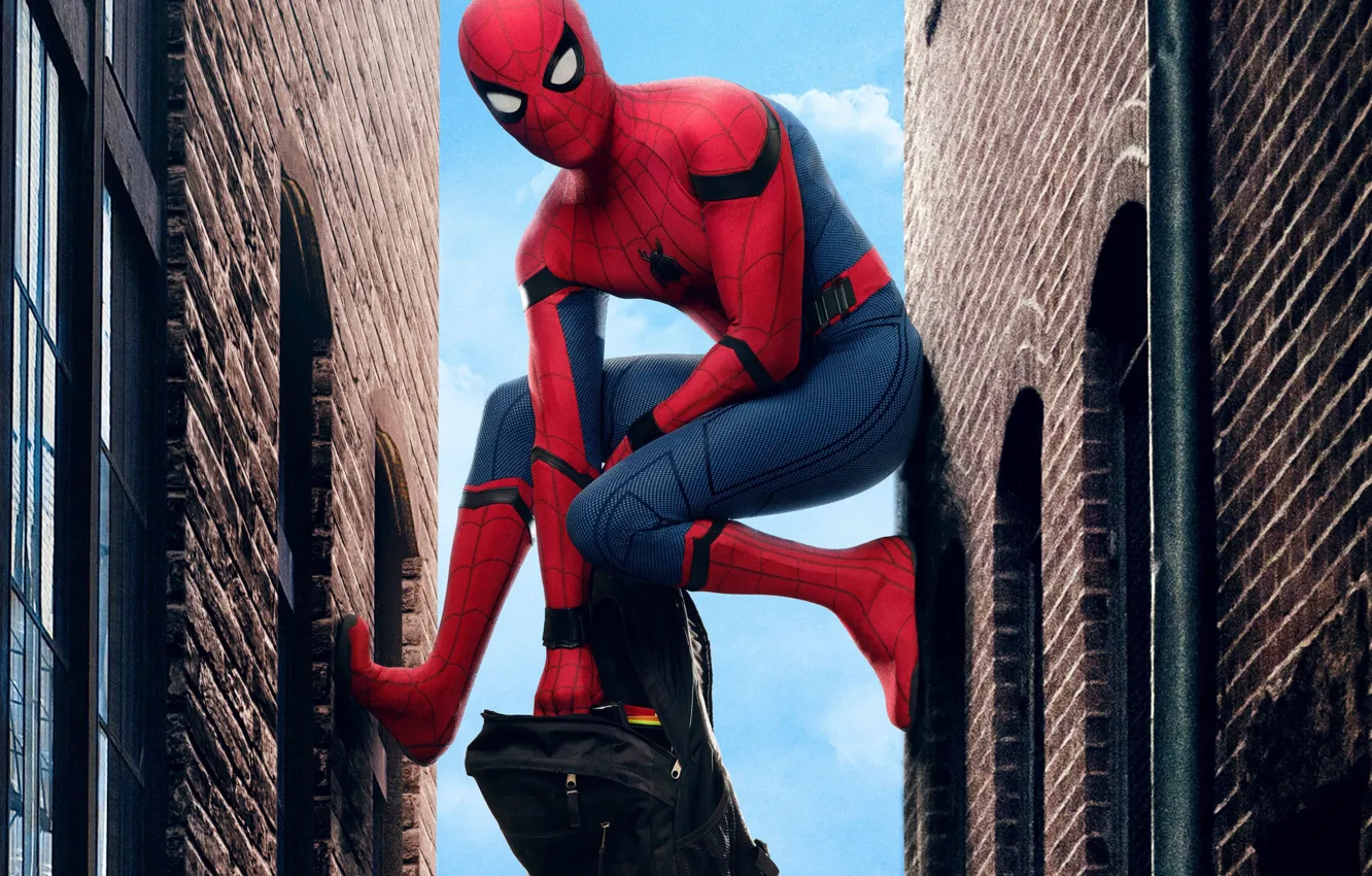 Wallpaper Marvel Comics, Peter Parker, Movie, Tom Holland, Spider-Man:  Homecoming, Spider-man: the Return Home images for desktop, section фильмы  - download