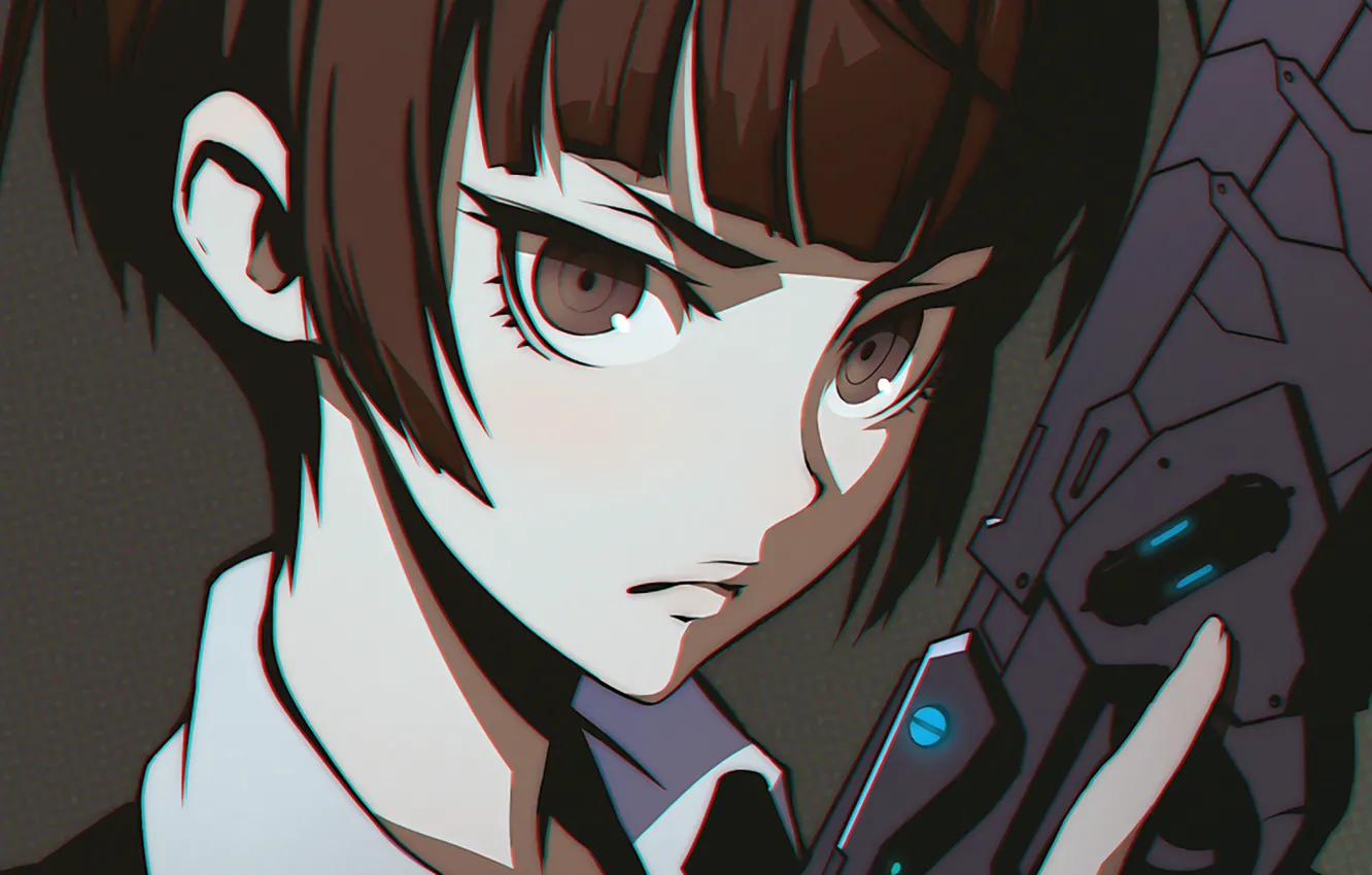 Wallpaper Girl Gun Anime Art Tsunemori Akane Psycho Pass Images For Desktop Section Prochee Download