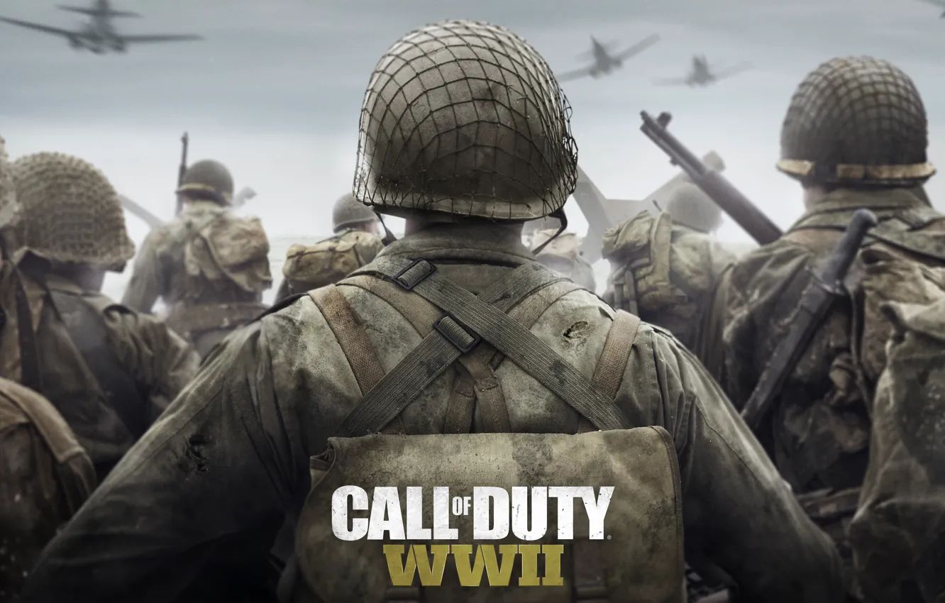 Photo wallpaper Game, Activision, Call of Duty: WWII, Thevideogamegallery.com