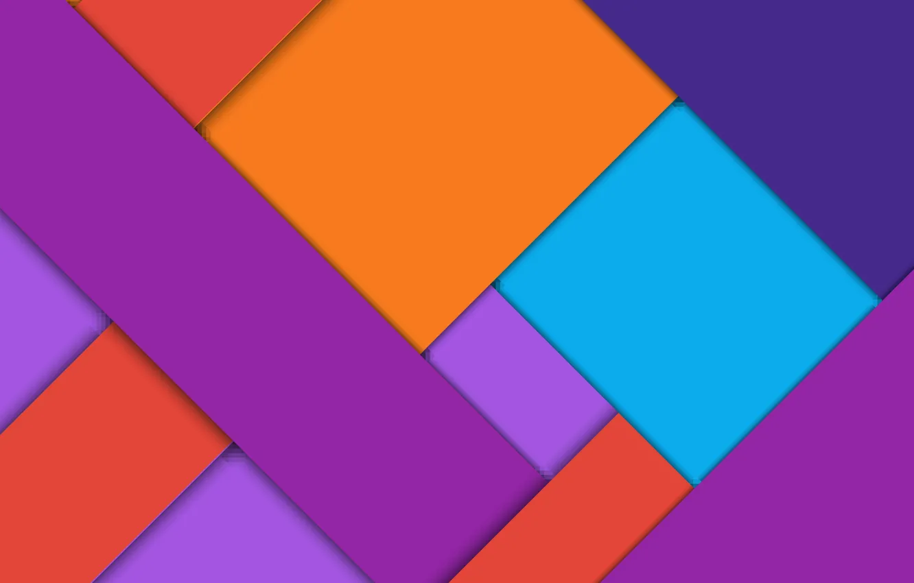 Wallpaper vector, abstract, geometry, design, art, orange, color, violet,  material, light blue images for desktop, section абстракции - download