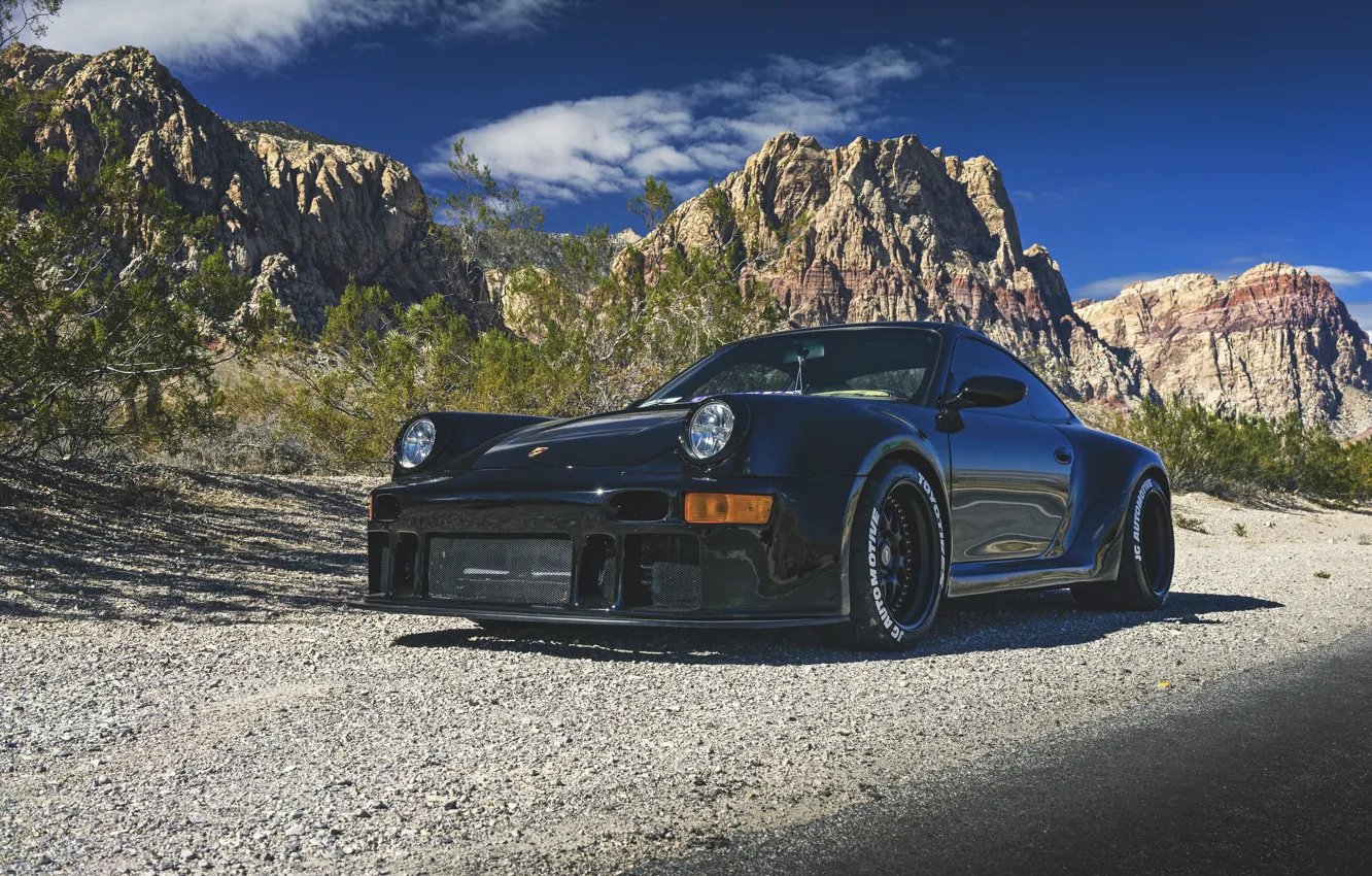 Photo wallpaper 911, Porsche, black