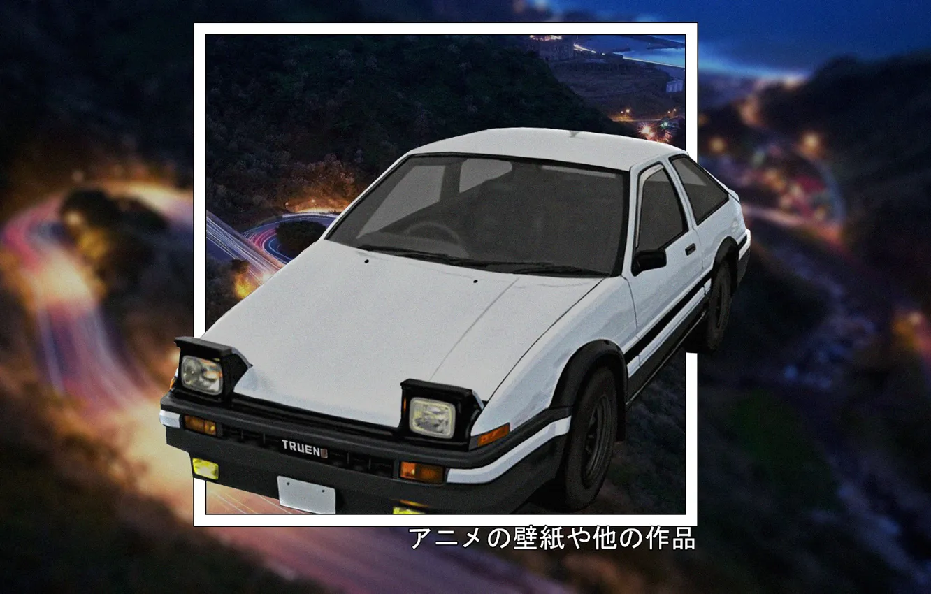 Wallpaper Toyota Anime Ae86 Trueno Madskillz Initial D Images For Desktop Section Prochee Download