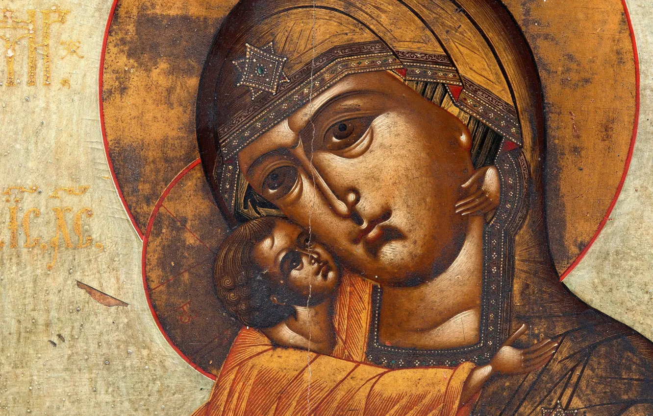 Photo wallpaper religious painting, XIXв, Theodore, The Icon Of The Mother Of God
