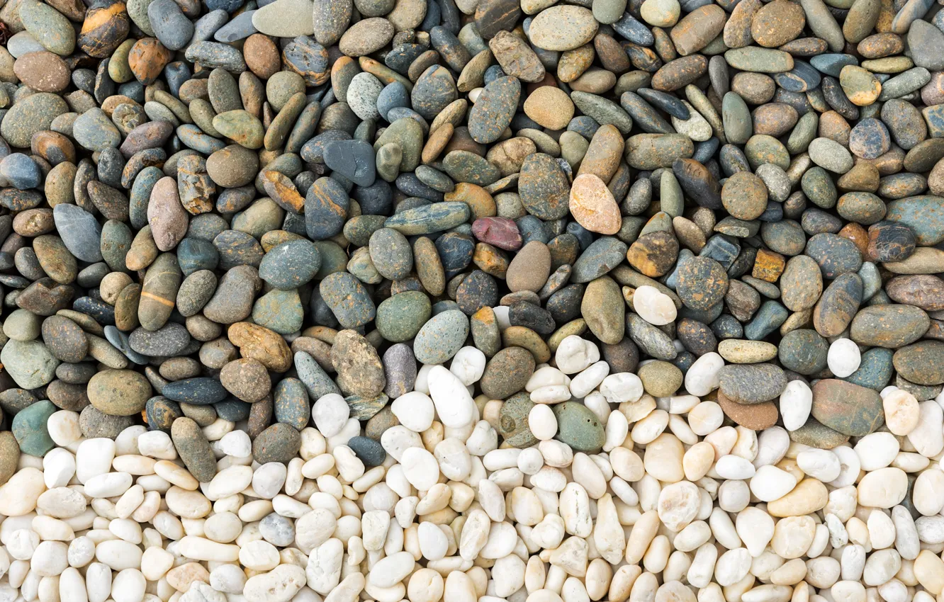 Photo wallpaper beach, pebbles, stones, background, beach, texture, marine, sea, pebbles