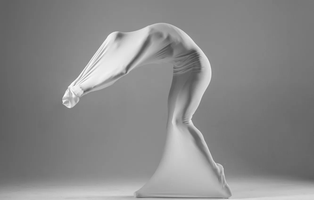 Photo wallpaper body, people, dance, figure, bending, view