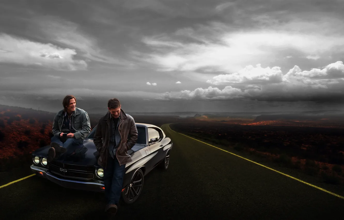 road, supernatural, winchester brothers