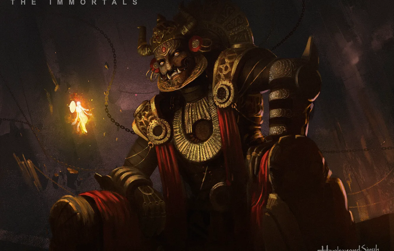 Wallpaper look, being, fangs, The immortal Mahabali, bali throne images for  desktop, section фантастика - download