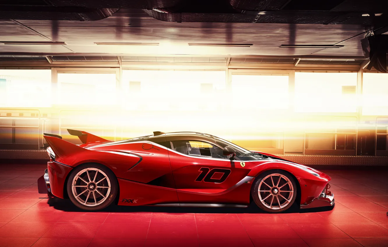 Photo wallpaper red, color, Ferrari, car