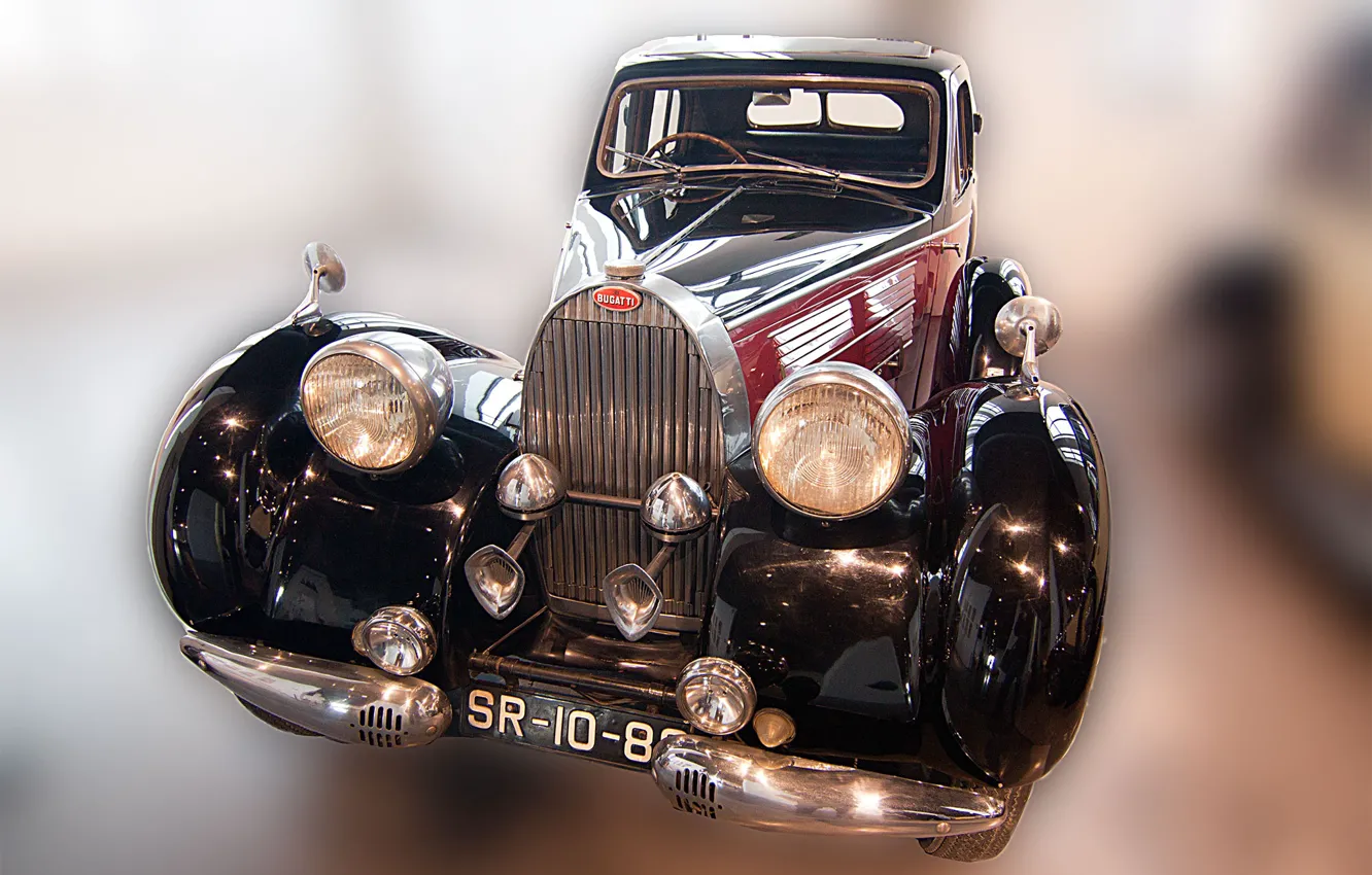 Photo wallpaper old, retro, Bugatti, car