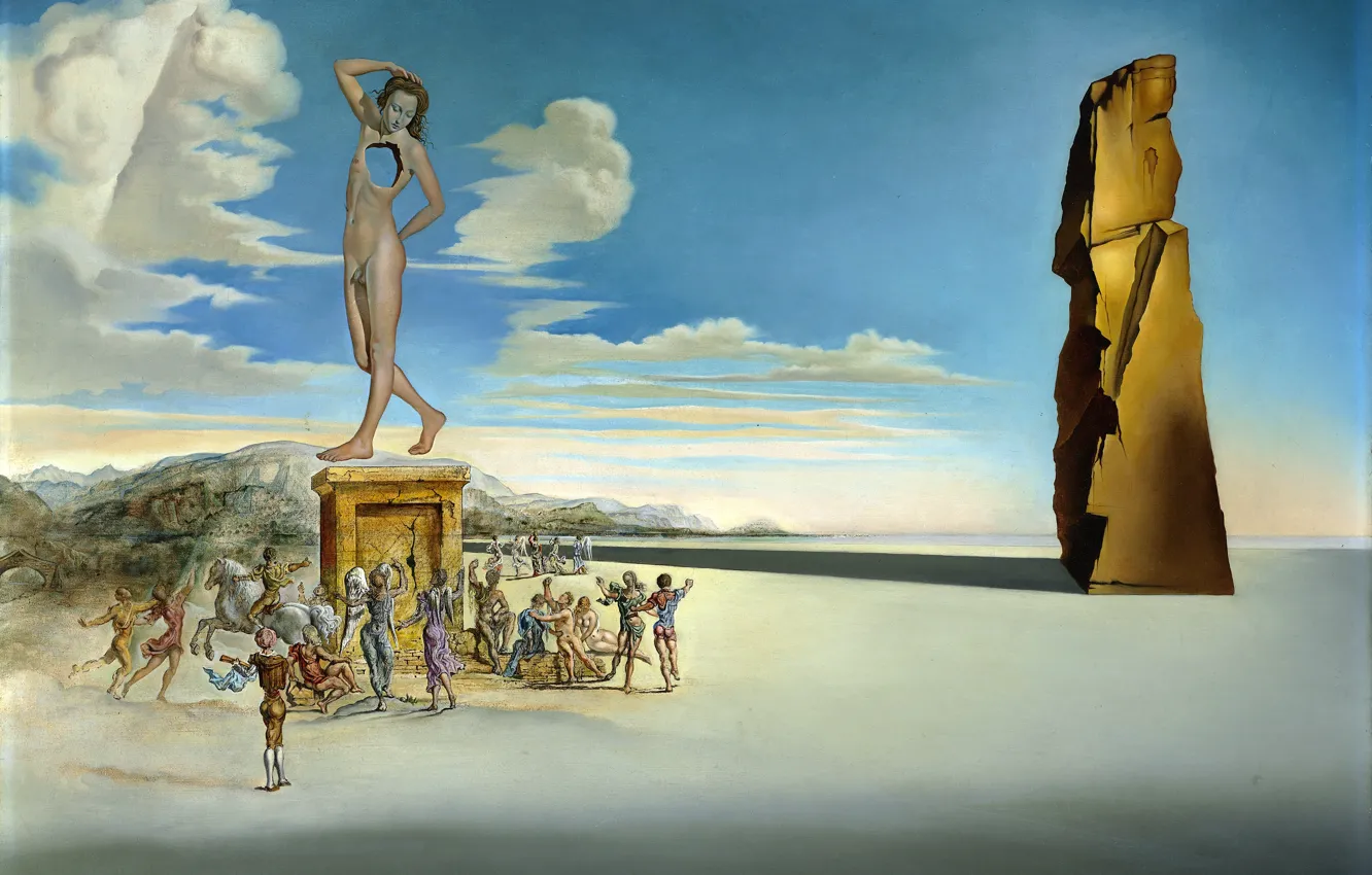 Wallpaper Surrealism Picture Salvador Dali Salvador Dali The Deity Of The Bay Of Roses Images For Desktop Section Zhivopis Download