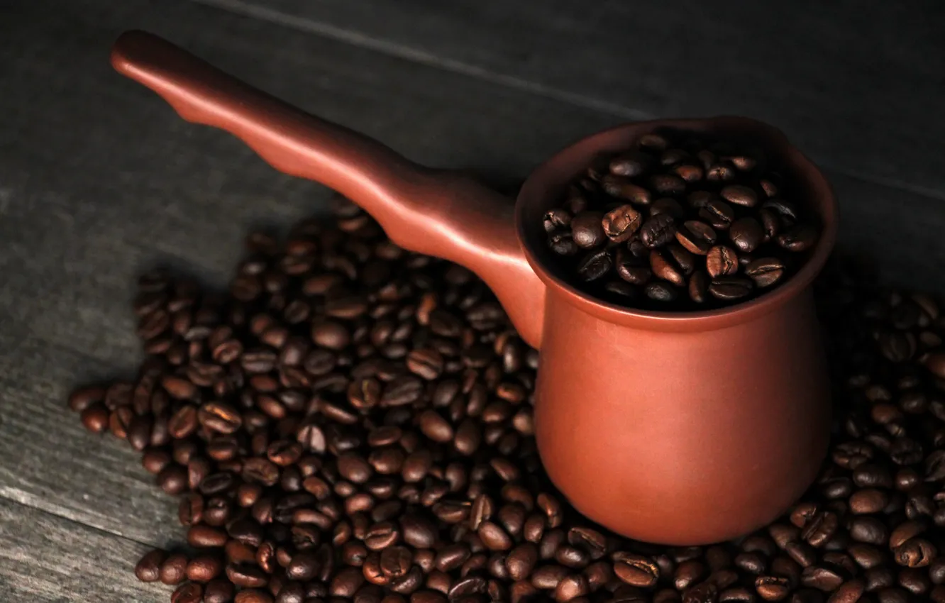 Photo wallpaper background, mood, background, coffee beans, coffee, Turk, ceramics, the coffee tradition