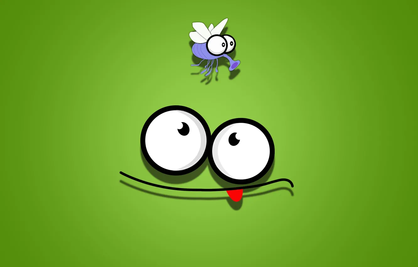 Wallpaper cartoon, Wallpaper, figure, graphics, frog, shadow, animation,  muzzle, the mosquito, graphics, picture, cute, funny, cartoon, the  Wallpapers, Crank images for desktop, section минимализм - download